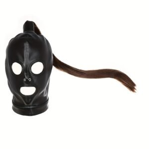 Adjustable Leather Bondage Hood