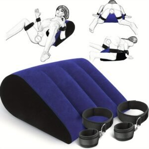 Blue Pillow Cuff Set